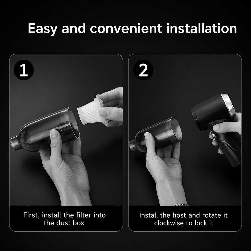 3 In 1 Car Mini Vacuum Cleaner
